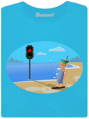 Bezpečné plávanie dámske tričko Blue Atol