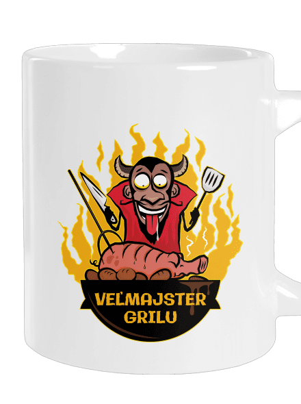 Veľmajster grilu veľký hrnček White