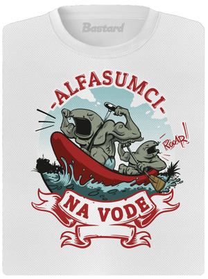 Alfasumci na vode dámske športové tričko White