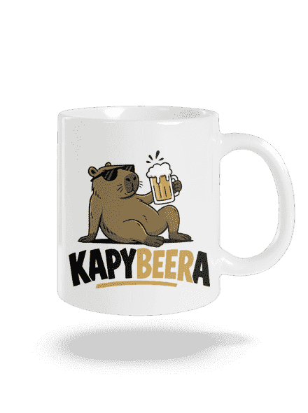 Kapybeera klasický hrnček White