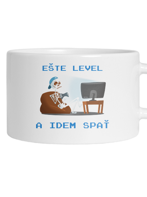 Ešte level hrnček makronka White