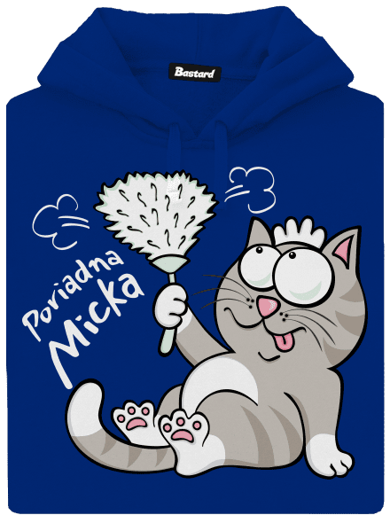 Macko a Micka dámska mikina klokanka Royal Blue Mal
