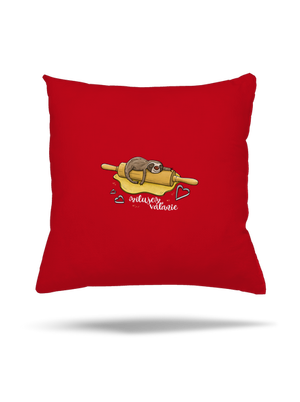 Milujem váľanie vankúš Red