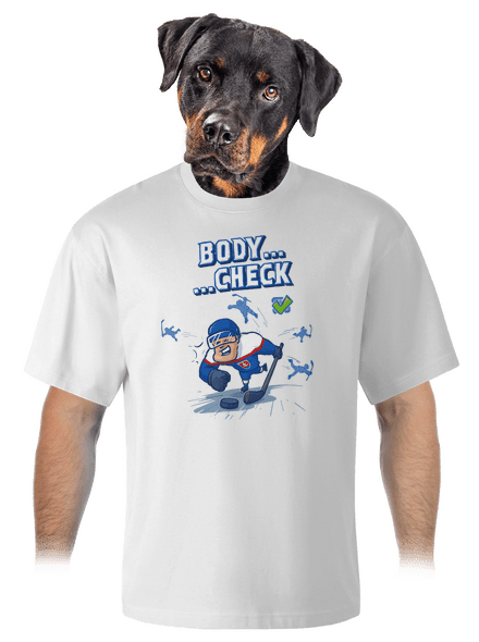 Body check unisex tričko oversized White