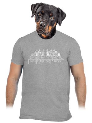 Cimrman: Debil, blbeček pánske tričko Sport Grey