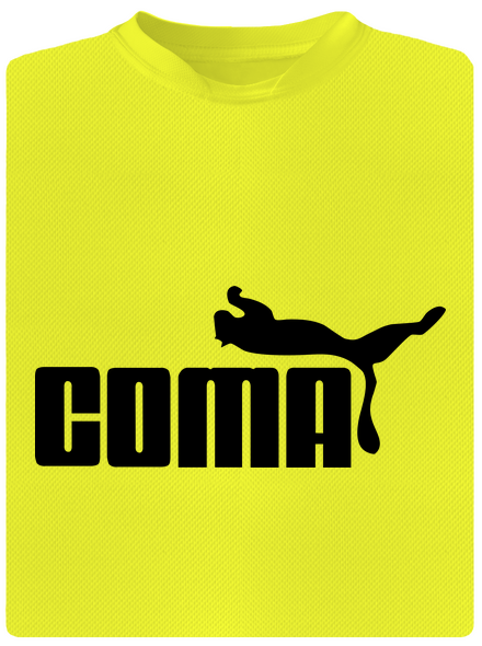 Coma pánske športové tričko Neon Yellow