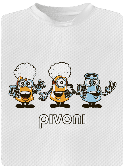 Pivoni pánske športové tričko White