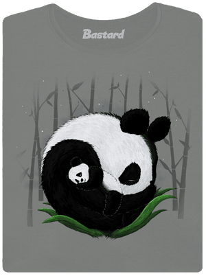 Dve spiace pandy dámske tričko Dark Gray Melange