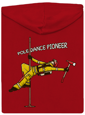 Pole Dance by Dežik pánska mikina na zips Red