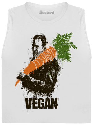 Vegan dámske tielko voľné White