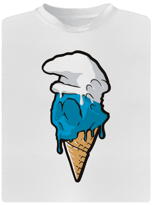 Šmolková detské športové tričko White