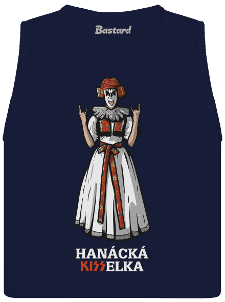 Hanácká Kisselka dámske tielko voľné Navy