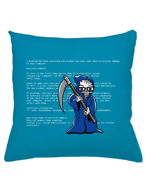 Modrá smrť vankúš Blue Turquoise