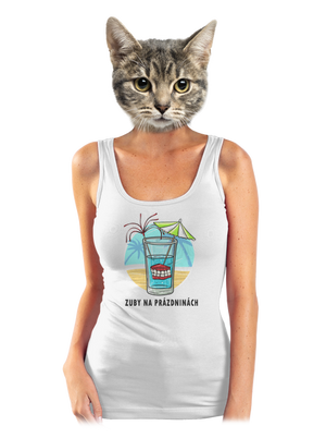 Zuby na prázdninách dámske tielko klasické White