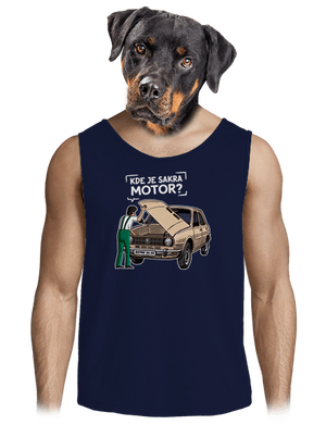 Kde je motor? pánske tielko French Navy