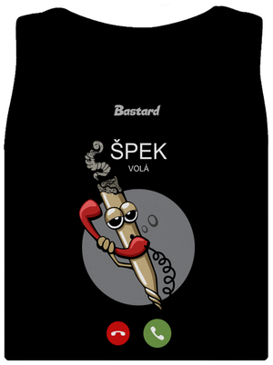 Špek volá dámske tielko klasické Black