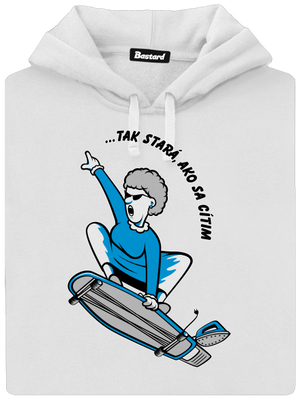 Starý, ako sa cítim dámska mikina klokanka White