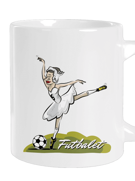 Futbalet veľký hrnček White