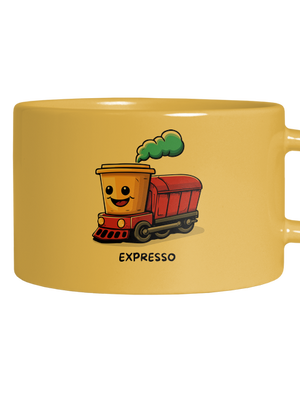 Expresso hrnček makronka Yellow Macaron