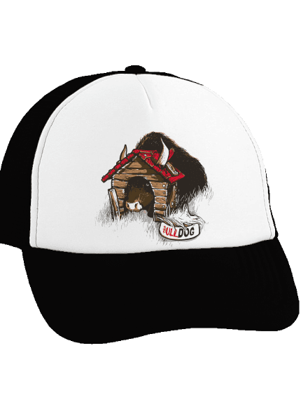 Bulldog šiltovka truckerka Black cap