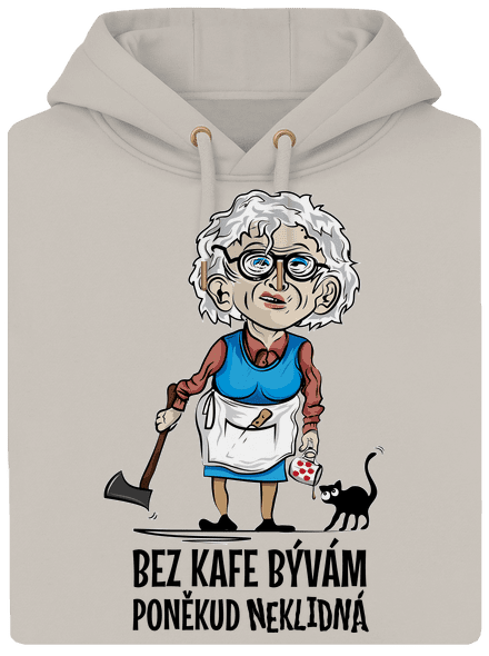 Neklidná bez kafe unisex mikina premium Pastel Macchiato