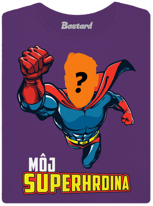 Môj superhrdina dámske tričko prémium Purple