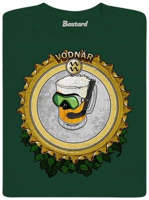 Pivný horoskop: Vodnár pánske tričko Bottle Green