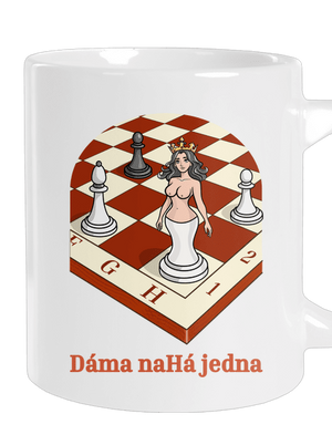 Dáma nahá jedna veľký hrnček White