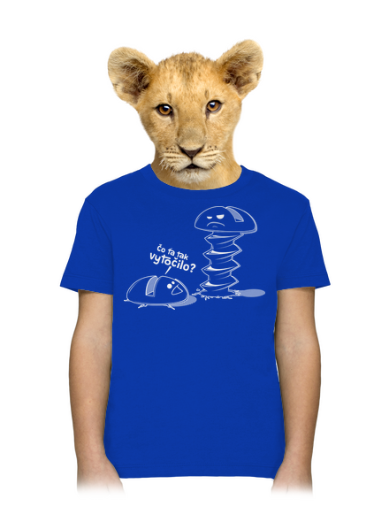 Vytočený detské tričko Royal Blue