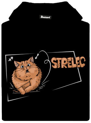 Mačací horoskop: Strelec detská mikina klokanka Black