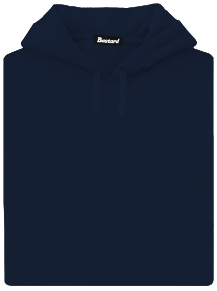 Bez potlače pánska mikina klokanka Navy