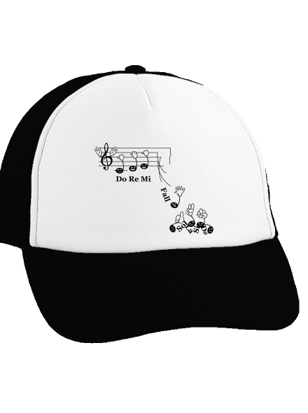 Do re mi fall šiltovka truckerka Black cap