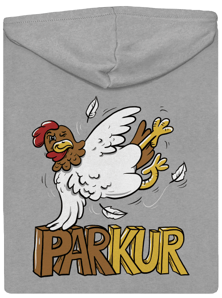 Parkur pánska mikina na zips Light Melange