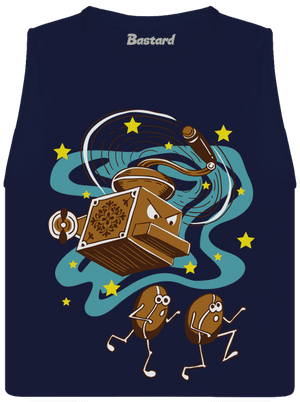 Namelu vás dámske tielko voľné Navy