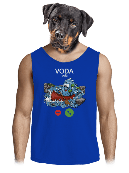 Voda volá pánske tielko Royal Blue