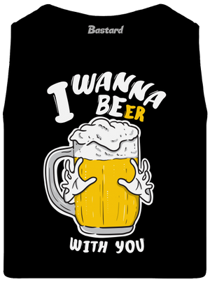 I wanna beer pánske tielko Black