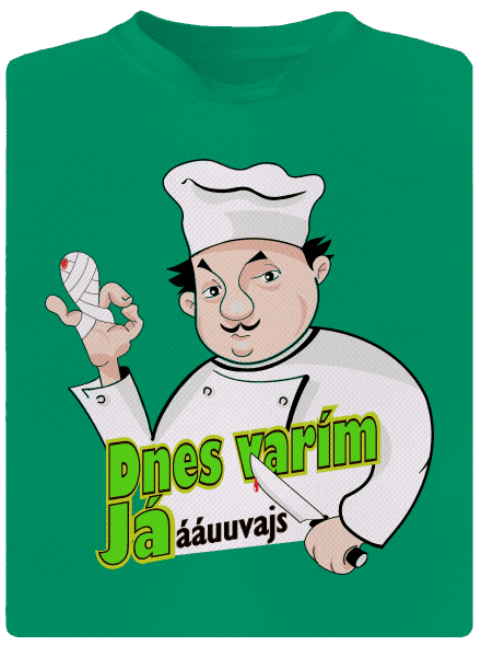Dnes varím ja detské športové tričko Kelly Green Mal