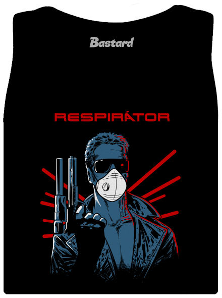 Respirátor dámske tielko klasické Black