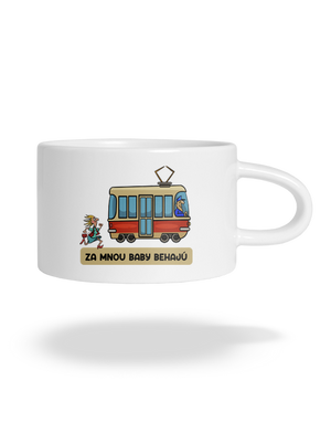 Za mnou baby behajú hrnček makronka White