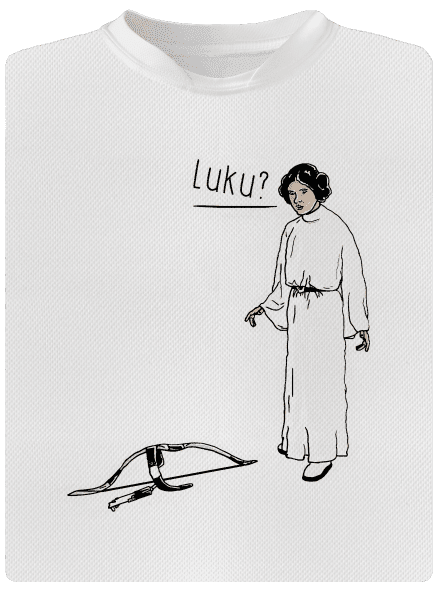 Luke a Leia detské športové tričko White