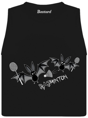 Batminton dámske tielko voľné Black