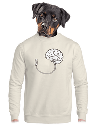 unisex mikina bez kapucne