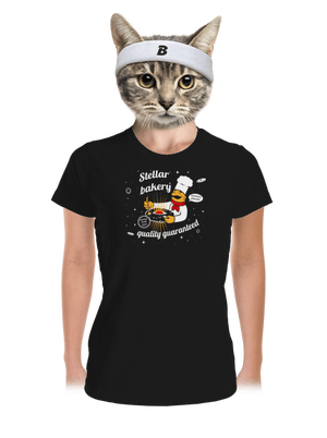 Stellar bakery dámske športové tričko Black