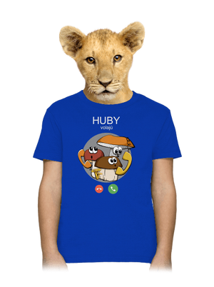 Huby volajú detské tričko Royal Blue