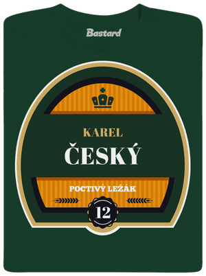 Pivná etiketa detské tričko Bottle Green
