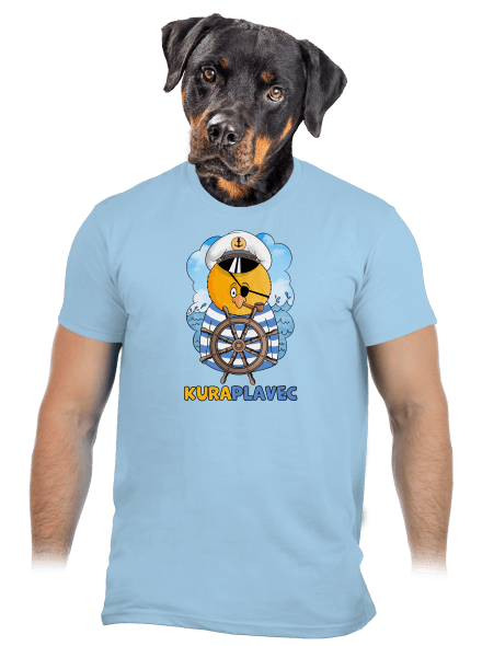 Kuraplavec pánske tričko Sky Blue