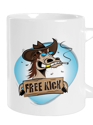 Free kick veľký hrnček White