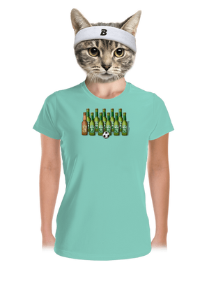 Futbalová jedenástka dámske športové tričko Mint Mal