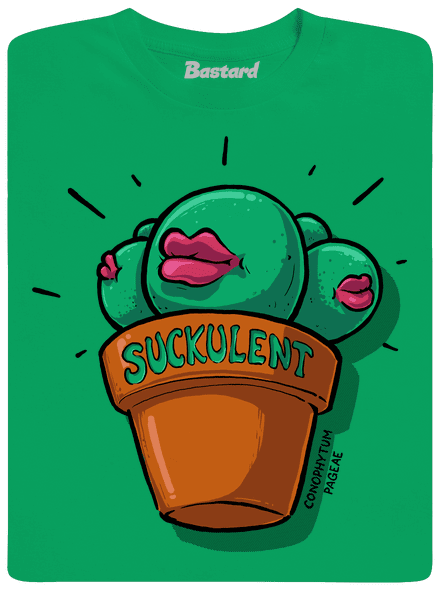 Suckulent pánske tričko Kelly Green