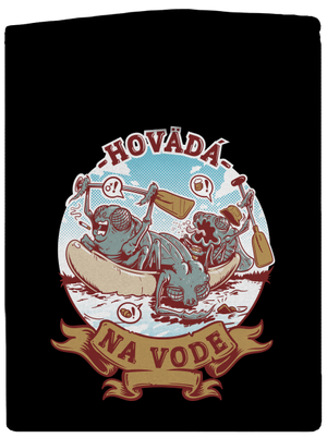 Hovädá na vode dámska mikina na zips Black